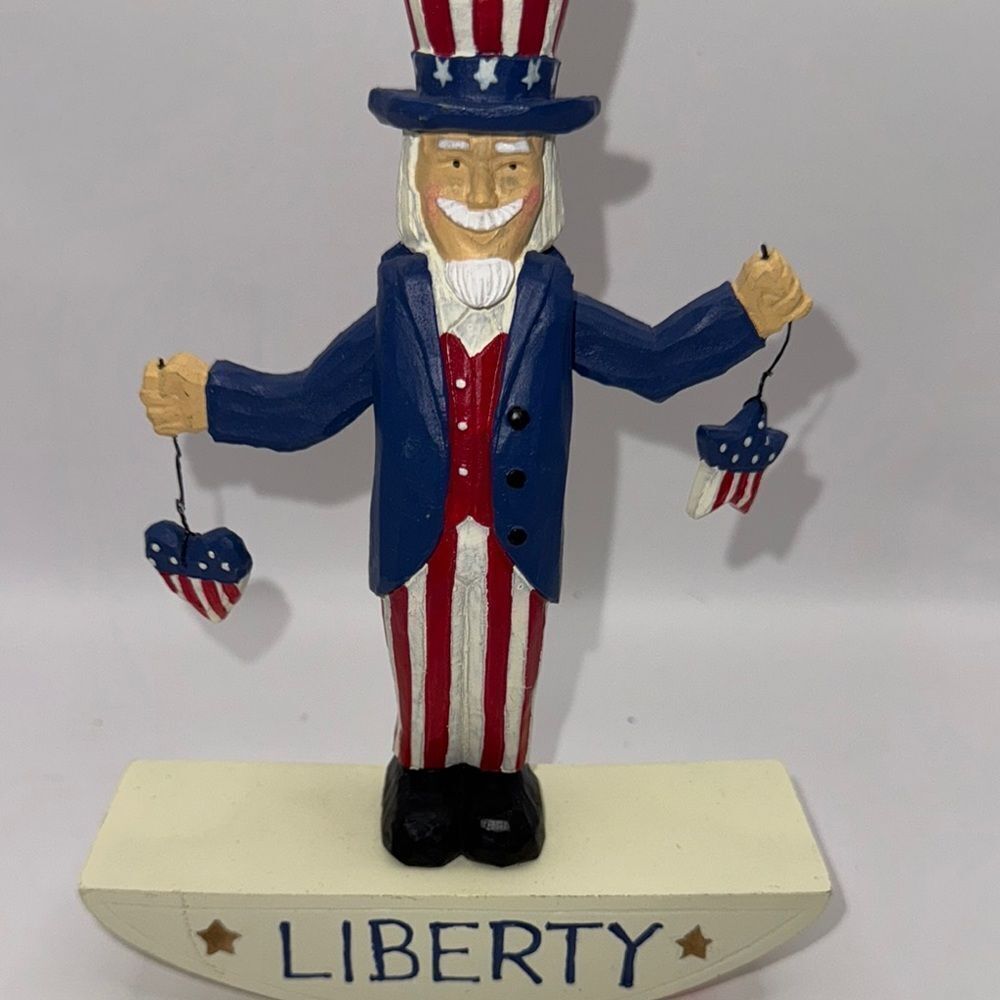 Liberty Uncle Sam Patriotic Figurine - Picture 3 of 6